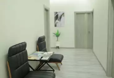 Furnished office 300 sqm for rent in a building  ---------   Location: American University Street, Fifth Settlement