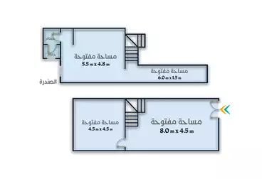 محل للايجار فى رشدي - واجهه 4,5 متر على الشارع