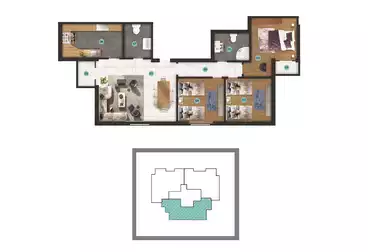 undefined undefined - 3 rooms - floor 3