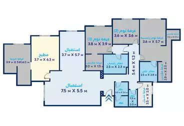 Apartments For sale - 4 rooms - floor 12