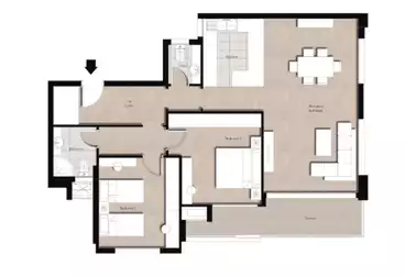 undefined undefined - 2 rooms - floor 2