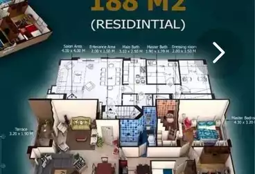 undefined undefined - 3 rooms - floor 2