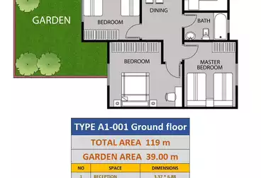 Apartment with Garden For sale - 3 rooms - floor 0