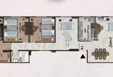 Apartments For sale - 3 rooms - floor 3