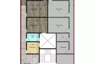 Apartments For sale - 3 rooms - floor 4