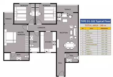 undefined undefined - 3 rooms - floor 2