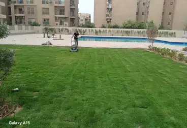 شقة بحديقة للبيع - 3 غرف - بالدور 0