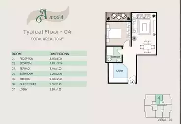 Studio For sale - 1 rooms - floor 2