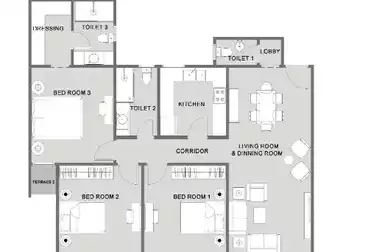 Apartments For sale - 3 rooms - floor 2