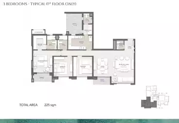Apartments For sale - 3 rooms - floor 3