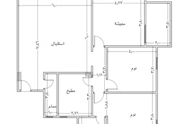 undefined undefined - 3 غرف - بالدور 2