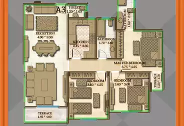 Apartments For sale - 3 rooms - floor 5