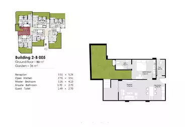 Apartments For sale - 1 rooms - floor 1