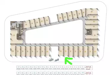 شقق للبيع - 1 غرف - بالدور 1