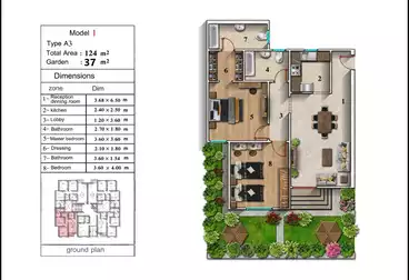 undefined undefined - 2 rooms - floor 1