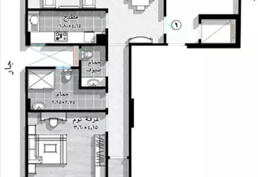 undefined undefined - 2 rooms - floor 9