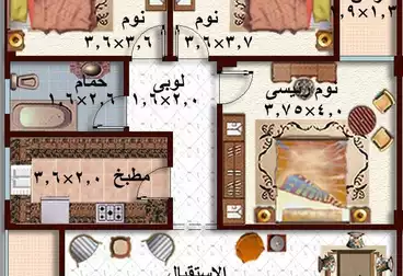 Apartments For sale - 3 rooms - floor 4
