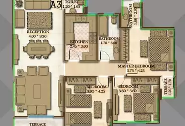 undefined undefined - 3 rooms - floor 5