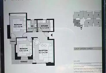 شقق للبيع - 2 غرف - بالدور 0