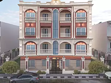 شقة بحديقة للبيع - 4 غرف - بالدور 0