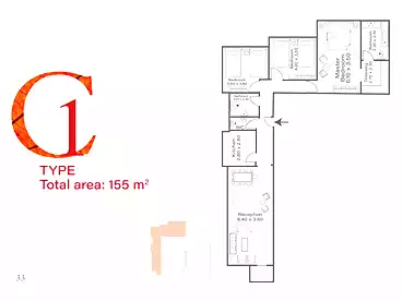 Apartments For sale - 3 rooms - floor 9