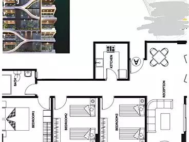 Apartments For sale - 3 rooms - floor 2