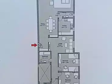 Apartments For sale - 3 rooms - floor 3