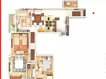 Apartments For sale - 3 rooms - floor 3