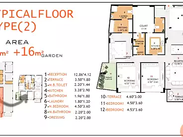 شقق للبيع في الحي الخامس، بيت الوطن، 228 متر