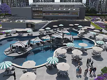 شقق للبيع في منتجع سانتوريني - أباتشى، منتجعات الساحل الشمالى، 43 متر