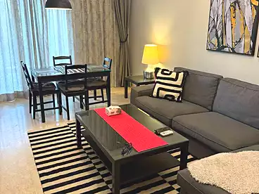 شقة بحديقة للإيجار في كمبوند 90 أفينيو - تبارك، كمبوند بالتجمع الخامس، 165 متر