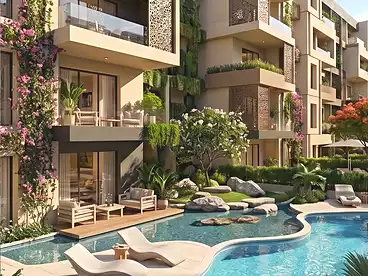 Apartments For sale in Yardin Compound - Mass, Compounds in New Cairo, 96 sqm