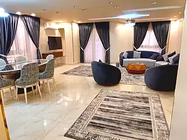 Serviced Apartments For rent in El Esraa St, El Mohandeseen, 200 sqm