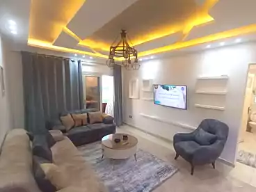 Furnished Apartment For rent in Al Mamourah Al Shateea, El Mamoura, 100 sqm