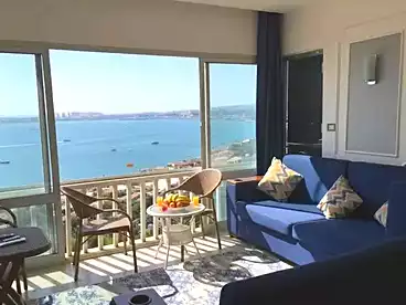 Serviced Apartments For rent in El Mamoura, Alexandria, 80 sqm