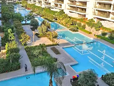 Apartment with Garden For rent in Lake View Residence - El Hazek, Compounds in New Cairo, 160 sqm