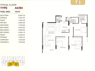 Properties For sale in The Icon Residence 1 - Style home, Compounds in New Cairo, 165 sqm