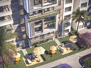 Apartments For sale in Shababeek Compound - Marquee, Compounds in New Cairo, 78 sqm