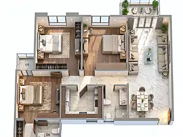 Properties For sale in Retal Compound - El Tameer Group, Compounds In Badr City, 152 sqm