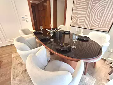 Apartment with Garden For rent in Galleria Moon Valley Compound - Arabia, Compounds in New Cairo, 150 sqm