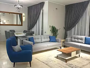 Furnished Apartment For sale in Village Gate Compound - Palm Hills, Compounds in New Cairo, 146 sqm