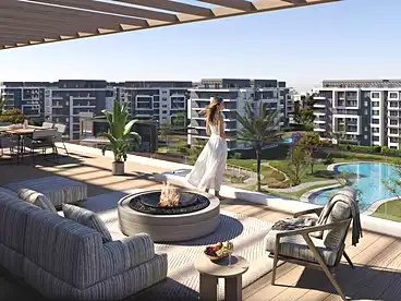 Apartments For sale in Shababeek Compound - Marquee, Compounds in New Cairo, 162 sqm