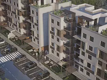 Apartments For sale in Kenz Compound - First Group, Compounds in Hadayek October, 118 sqm