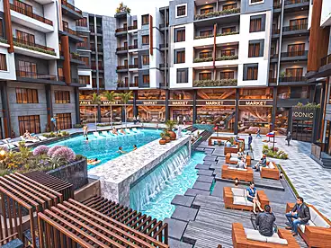 Apartments For sale in Iconic Resort - Emperor, Hurghada Resorts, 149 sqm
