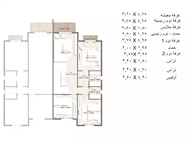 Twin House For sale in Group 25, Third Zone Villas, 266 sqm
