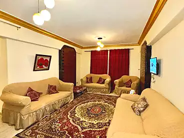 Furnished Apartment For rent in El Taawon, El Haram, 100 sqm
