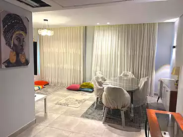 Penthouse For rent in Trio Gardens Compound - M Squared, Compounds in New Cairo, 150 sqm