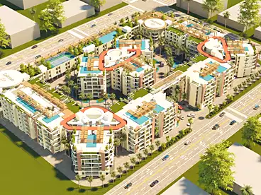 Apartments For sale in Gamal Abd El Naser St, New Damietta City, 100 sqm