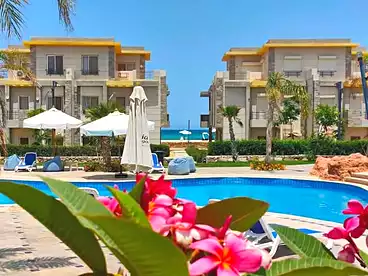 Chalet with Garden For sale in Cecilia Lagoons Resort - Ibn Sina S.A.E, North Coast Resorts, 225 sqm