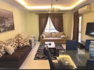 Apartment with Garden For rent in Talaat Mostafa St., Phase 5, 99 sqm